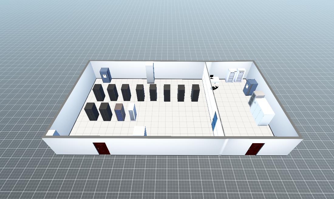 70 机房3d场景 模模搭 物联网3d可视化应用平台