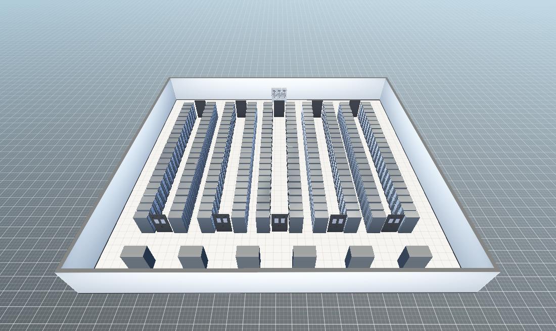 机房3d场景 模模搭 物联网3d可视化应用平台