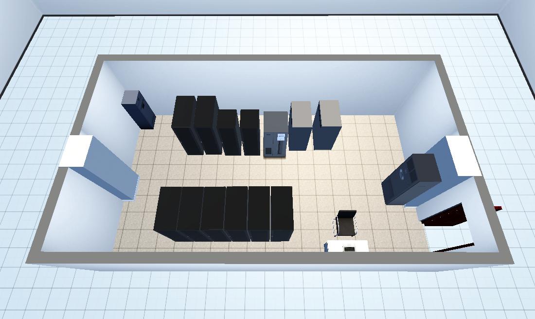 自由道三源电力二楼机房3d图